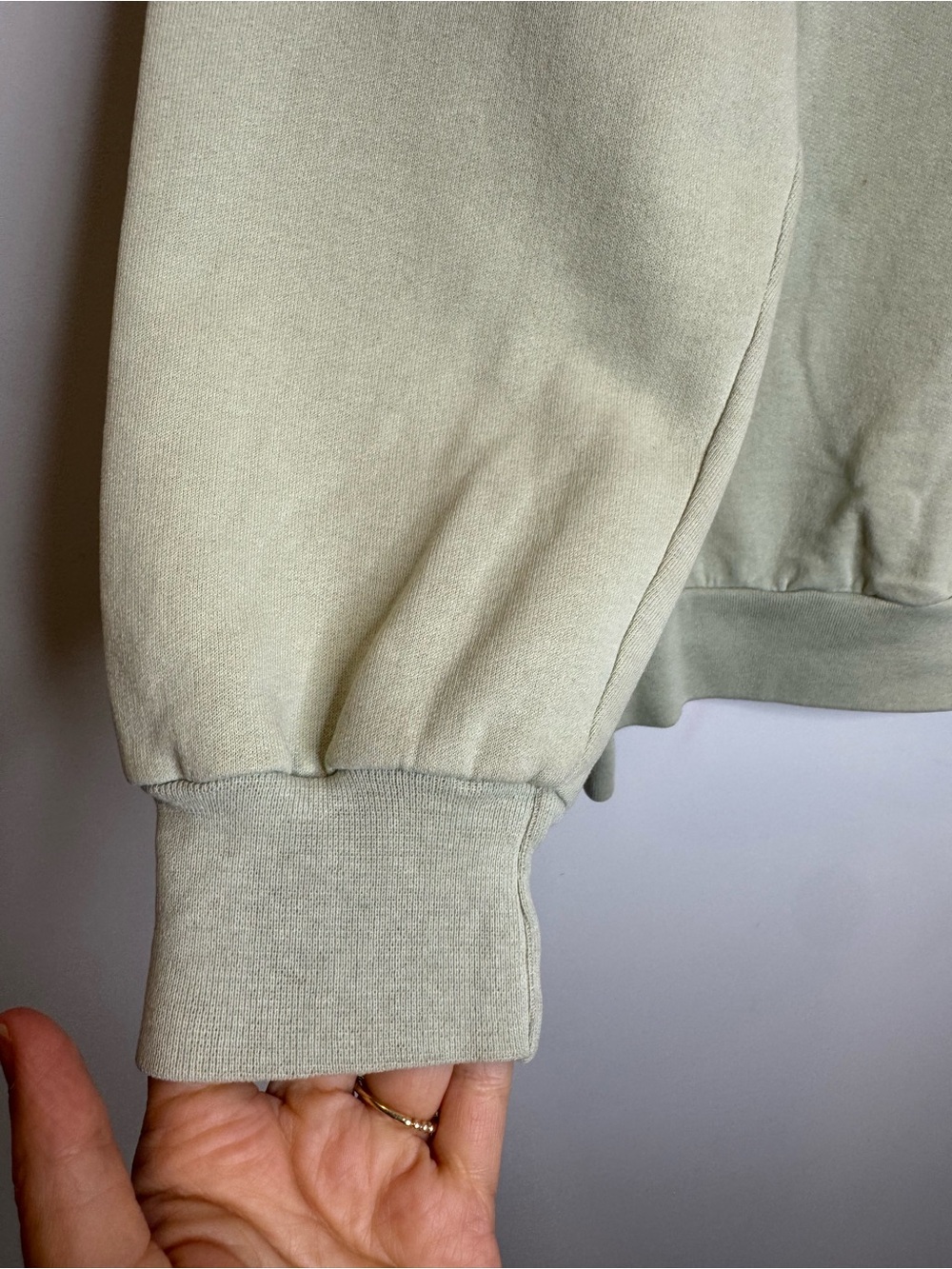Vintage St-Jean-Port-Joli pistachio green sweatshirt sz small nautical granola - Picture 7 of 9